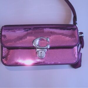 Coach Studio Baguette Sequins